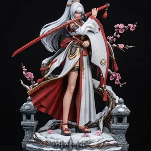 Warrior girl character in the game Wuthering Waves STL,