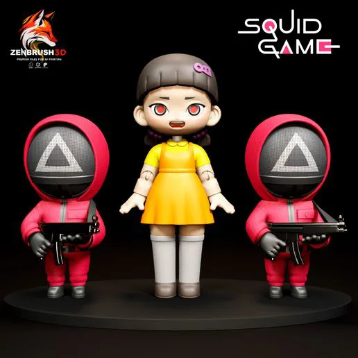 SQUID GAME - THE GAME OF CALEMAR 3D PRINTING STL
