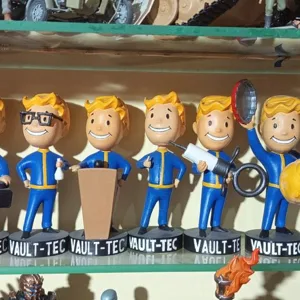 All 20 Vault Boy figurines from the game Fallout 4