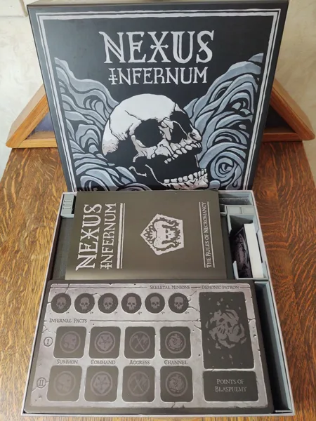 Nexus Infernum board game insert and organizer