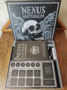 Nexus Infernum board game insert and organizer