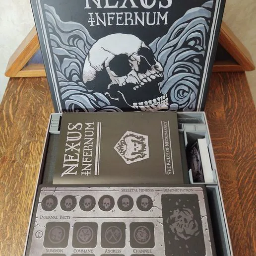 Nexus Infernum board game insert and organizer