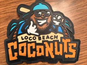 Loco Beach Coconuts Oversized Necklace