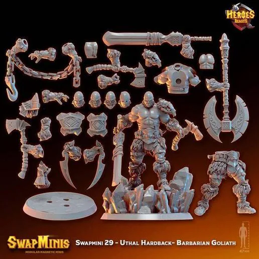 Swapmini 29 - Uthal Hardback- Barbarian Goliath