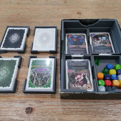 EN/FR Shadow Hunters board game organizer insert