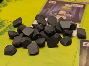 Stone rock board game resource token eg emberleaf
