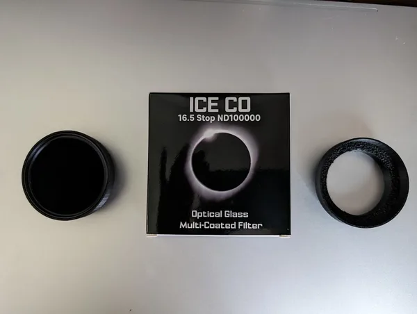 Seestar S50 Solar ICE CO 55mm ND100000 MC Glass Filter holder - easy removal