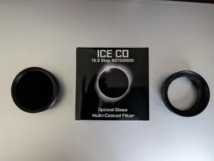 Seestar S50 Solar ICE CO 55mm ND100000 MC Glass Filter holder - easy removal
