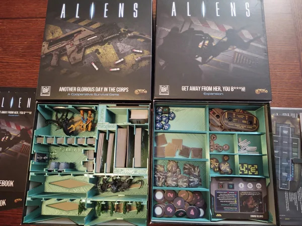 Aliens: Another Glorious Day In The Corps board game insert - all expansions