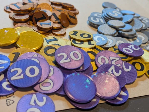 Machi Koro card game coins