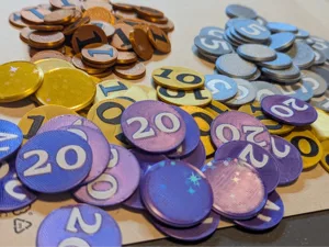 Machi Koro card game coins