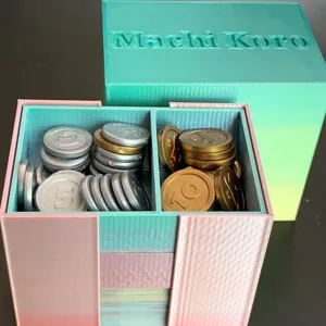 Compact Organizer/Travel Box for Machi Koro 5th Anniversary Edition