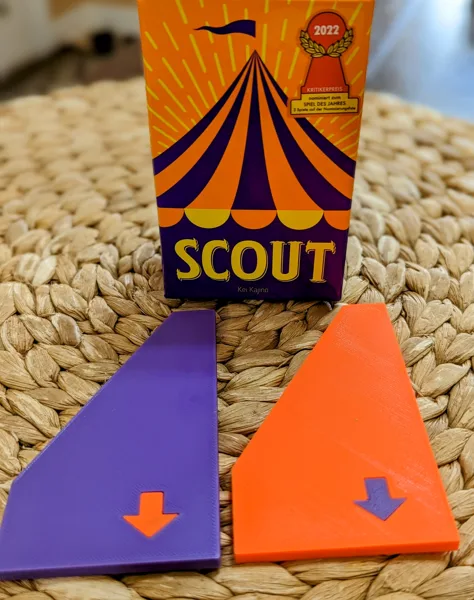 SCOUT Card Game - Combo Half-Card Hider & 'Who Placed' Arrow