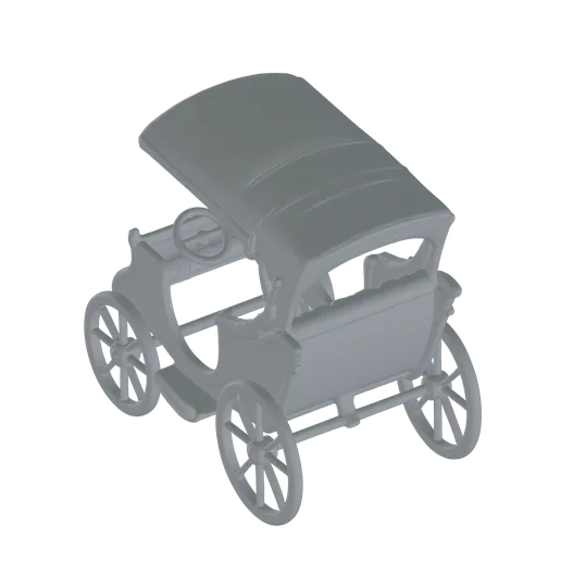 Late 19th Century High-Chassis Horseless Carriage