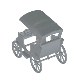 Late 19th Century High-Chassis Horseless Carriage