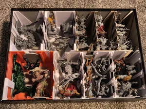 Mythic Battles: Pantheon insert and organizer for "God Pledge" - core & KS extras