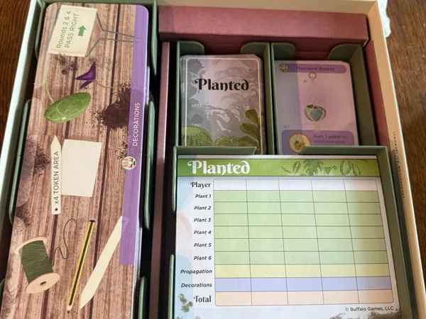 Planted Board Game Organizer Insert