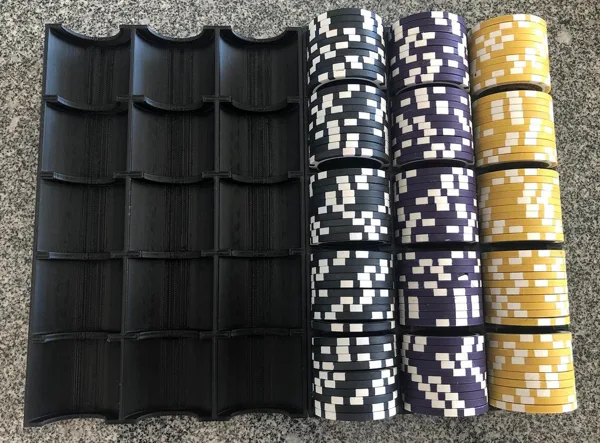 customizable poker suitcase inlay chip rack card holder