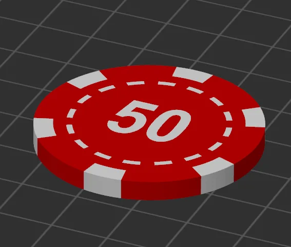 50 chip for poker game 39mm