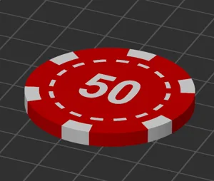 50 chip for poker game 39mm