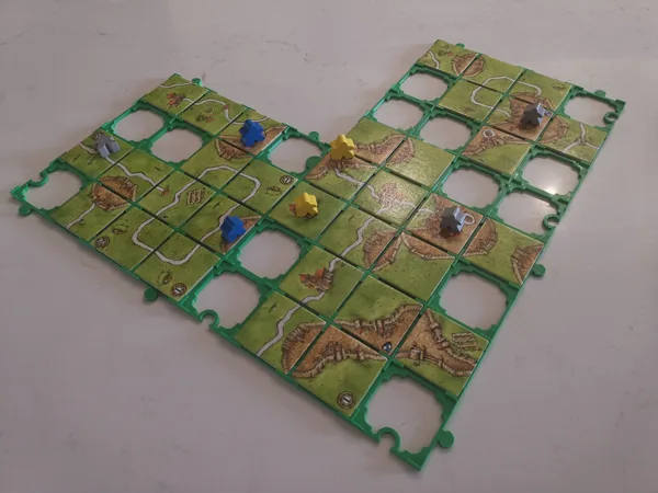 Carcassonne Karak Base Plate 4x4 Tile Grids