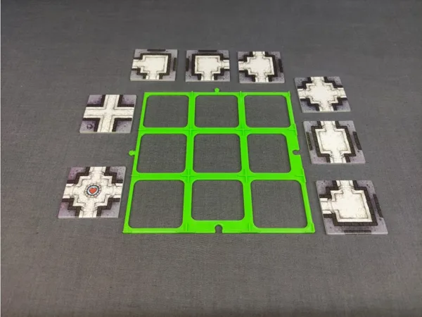 Karak/Carcassonne tile grid 3x3