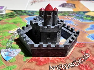 Connecting Towers, Walls, and Wizard Tower for Castle Panic