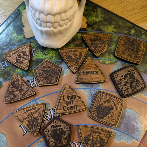 Castle Panic Wizard's Tower Monster Tokens
