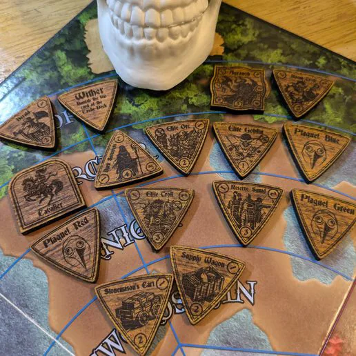 Castle Panic Dark Titan Monster Tokens