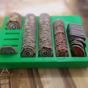 Netrunner Token Tray with Click Tracker