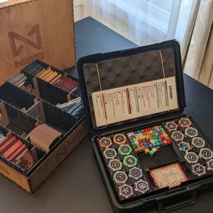 Briefcase Poker Chip Insert for Netrunner (or any other card game)