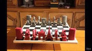 PARIS CHESS SET & CHESS BOX