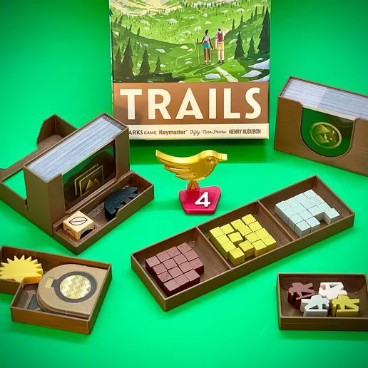 TRAILS Board Game Organizer