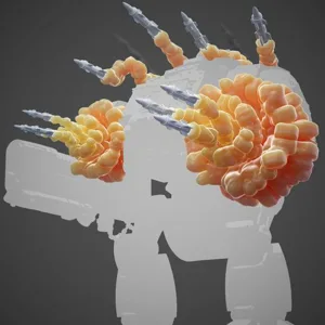 Tabletop Tank Smoke Trails and Projectiles Set