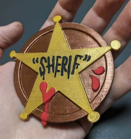 Townsfolk Tussle "Sherif" Badge