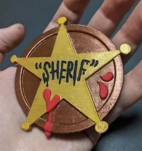 Townsfolk Tussle "Sherif" Badge