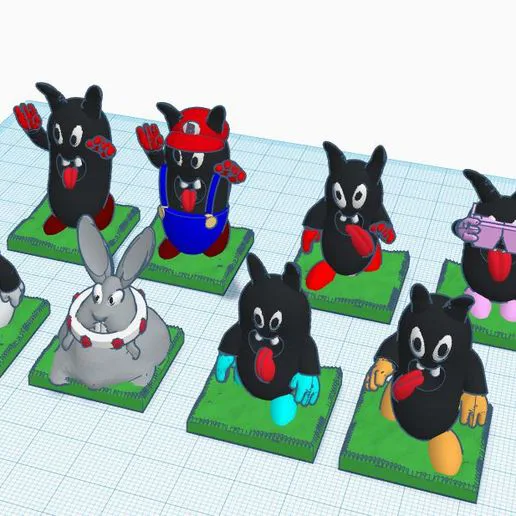 Townsfolk Tussle Inspired Bundit Gang plus Mario inspired bundit