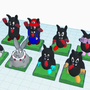 Townsfolk Tussle Inspired Bundit Gang plus Mario inspired bundit