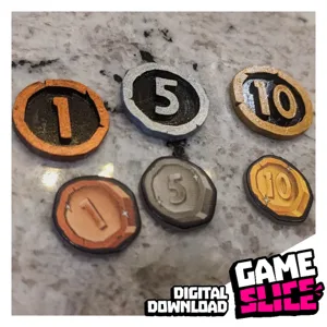 Townsfolk Tussle Coins + "Sherif" Badge