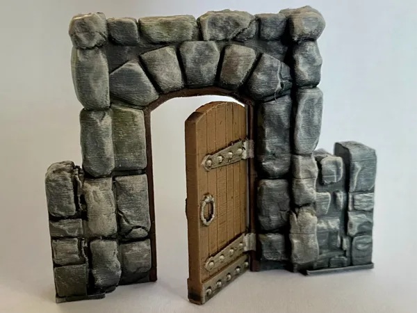 Articulated door for Massive Darkness wall system