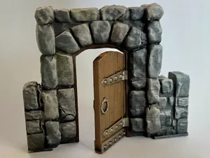 Articulated door for Massive Darkness wall system