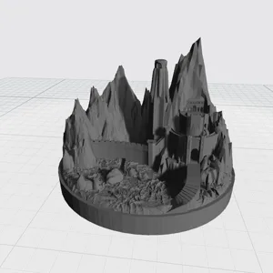 Human stronghold, entrance in Mountain compatible with War of the Ring board game