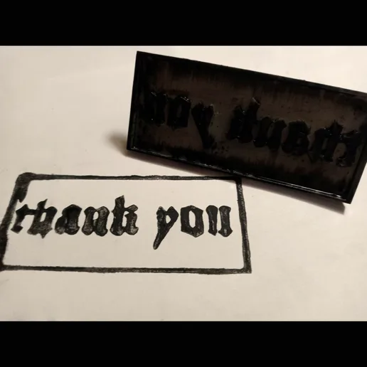 Thank You Stamp - Gutenberg 1454