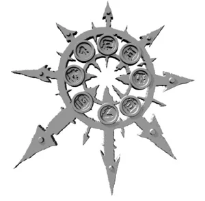 Blood Bowl Scatter Template - Chaos