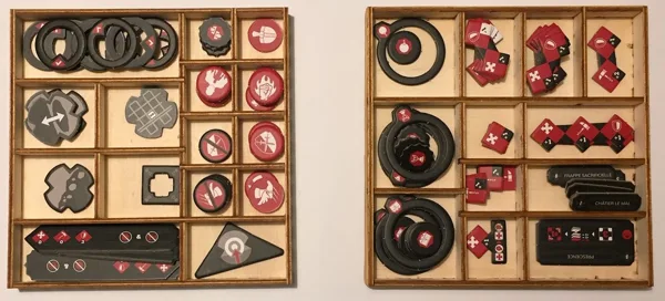 Claustrophobia 1643 - Token tray - Lasercut