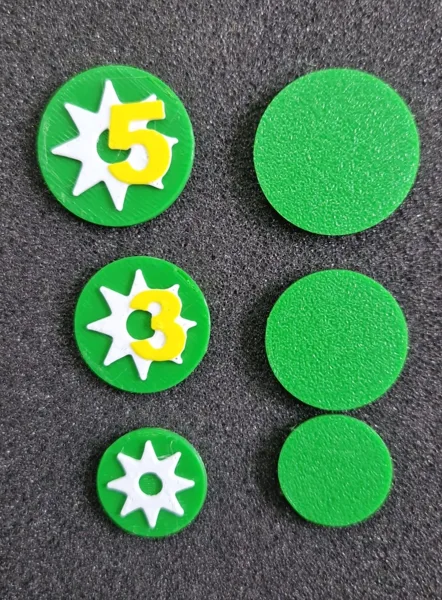 Power Tokens for Marvel Crisis Protocol with Filament Change
