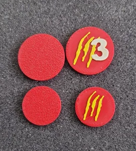 Wound Tokens for Marvel Crisis Protocol with Filament Change