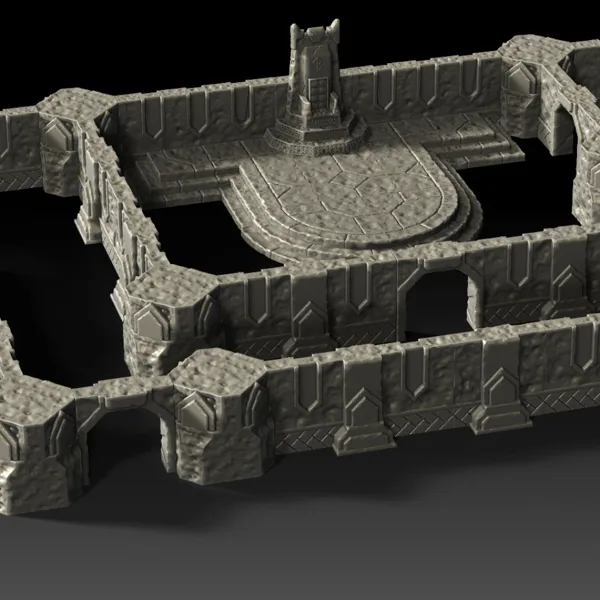 Dwarven Dungeon — Modular Dungeon Tiles for RPG & Skirmish | D&D · Warhammer Quest · Mordheim (28/32mm)