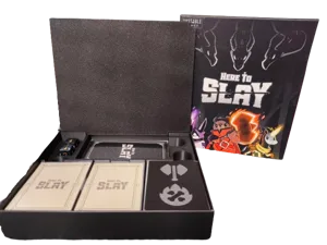 Here To Slay insert (NON OFFICIAL) for sleeved cards, space for both expansions sets included