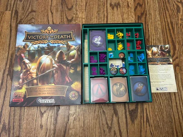 Quartermaster General Victory or Death Board Game Insert